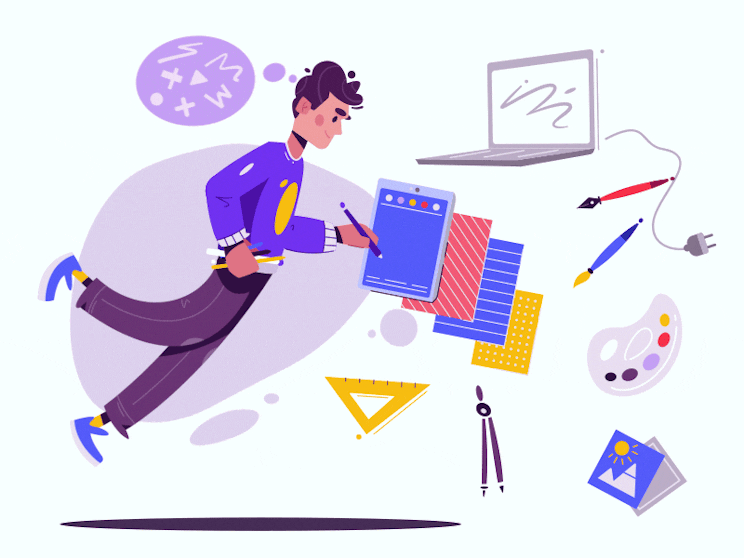 graphic designer illustration